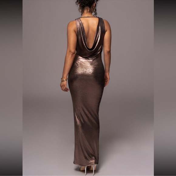 JLUXLABEL ROSE GOLD DRESS - Picture 2 of 2